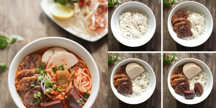 Vietnamese beef noodle Bun bo Hue